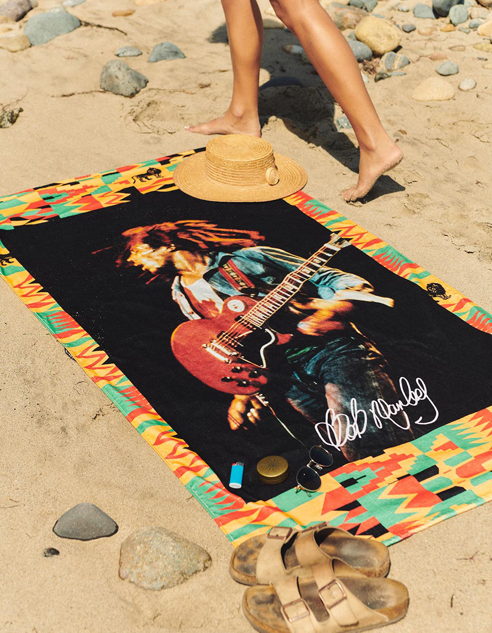 SLOWTIDE x Bob Marley Trenchtown Beach Towel - MULTI