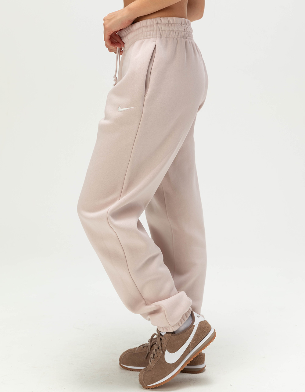 NIKE Sportswear Phoenix Fleece Womens Oversized Sweatpants - BLUSH