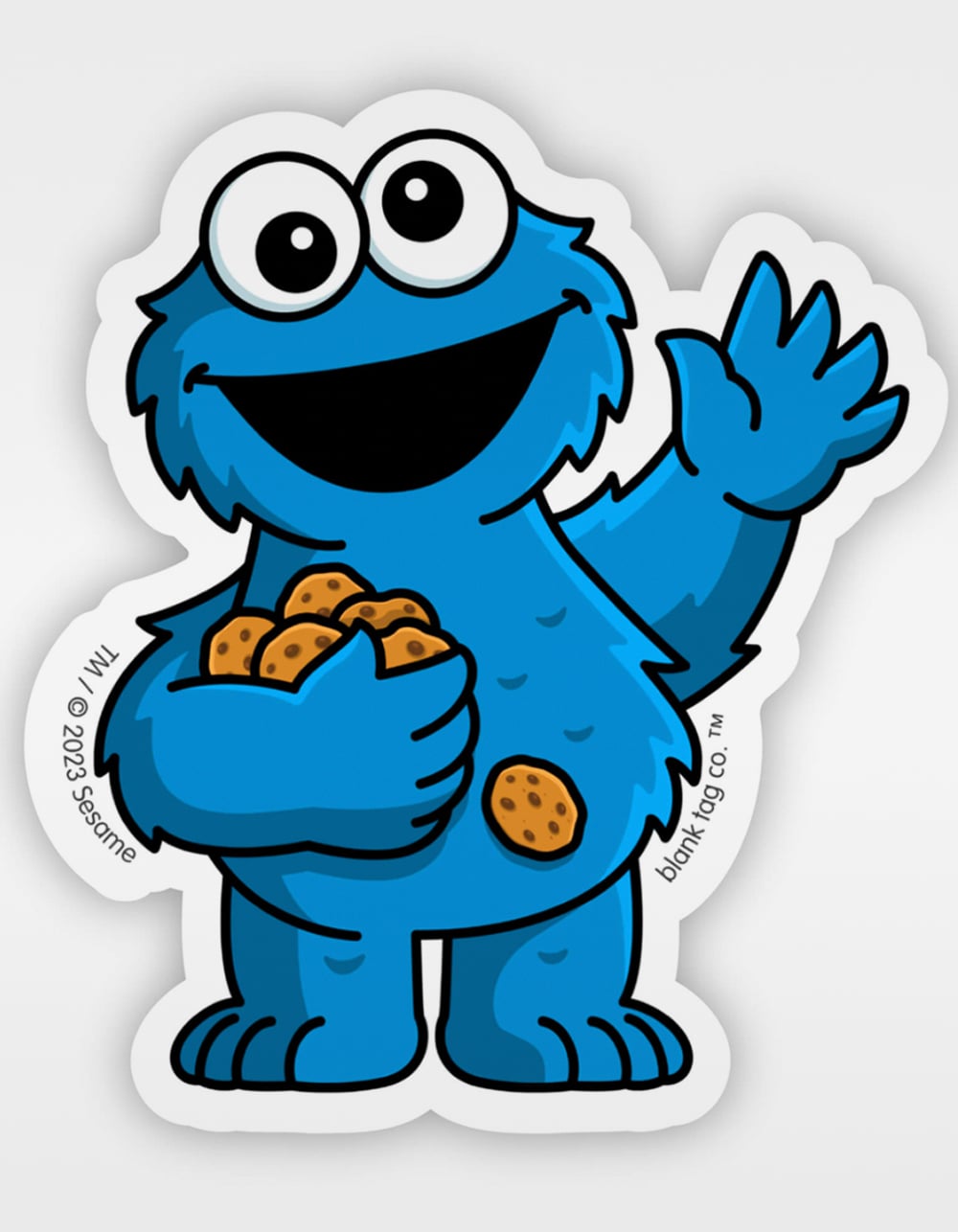 BLANK TAG CO. x Sesame Street Cookie Monster Sticker - MULTI