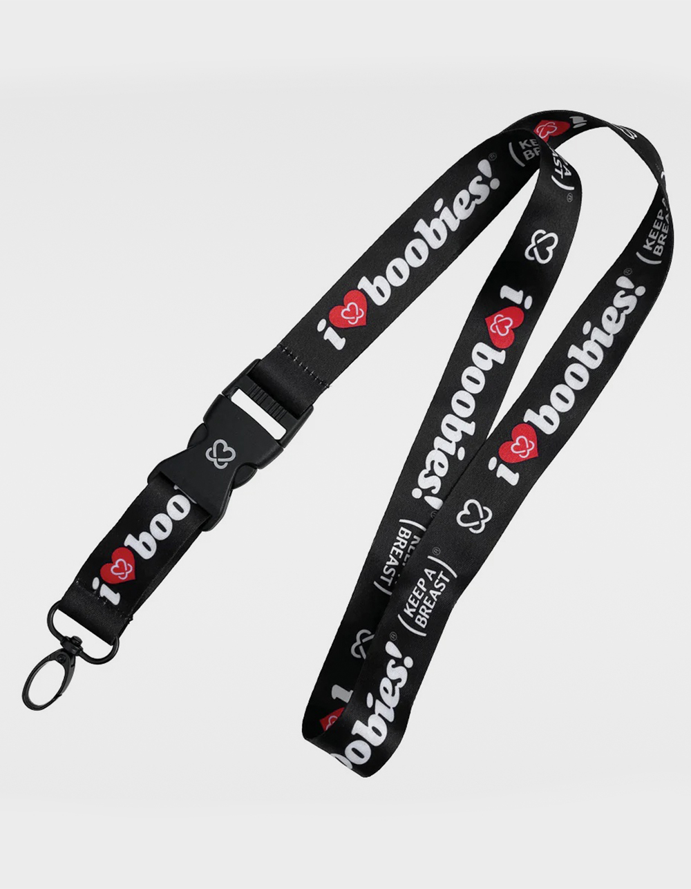 KEEP A BREAST I Love Boobies! Lanyard