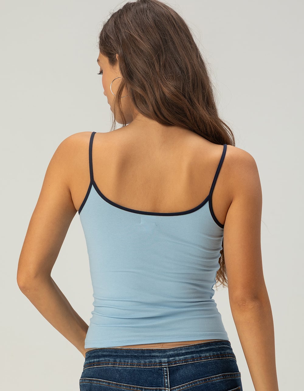TILLYS Womens Basic Cami - BLUE COMBO