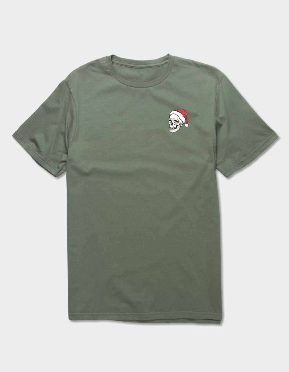 SANTA Skull Unisex Tee - MILITARY