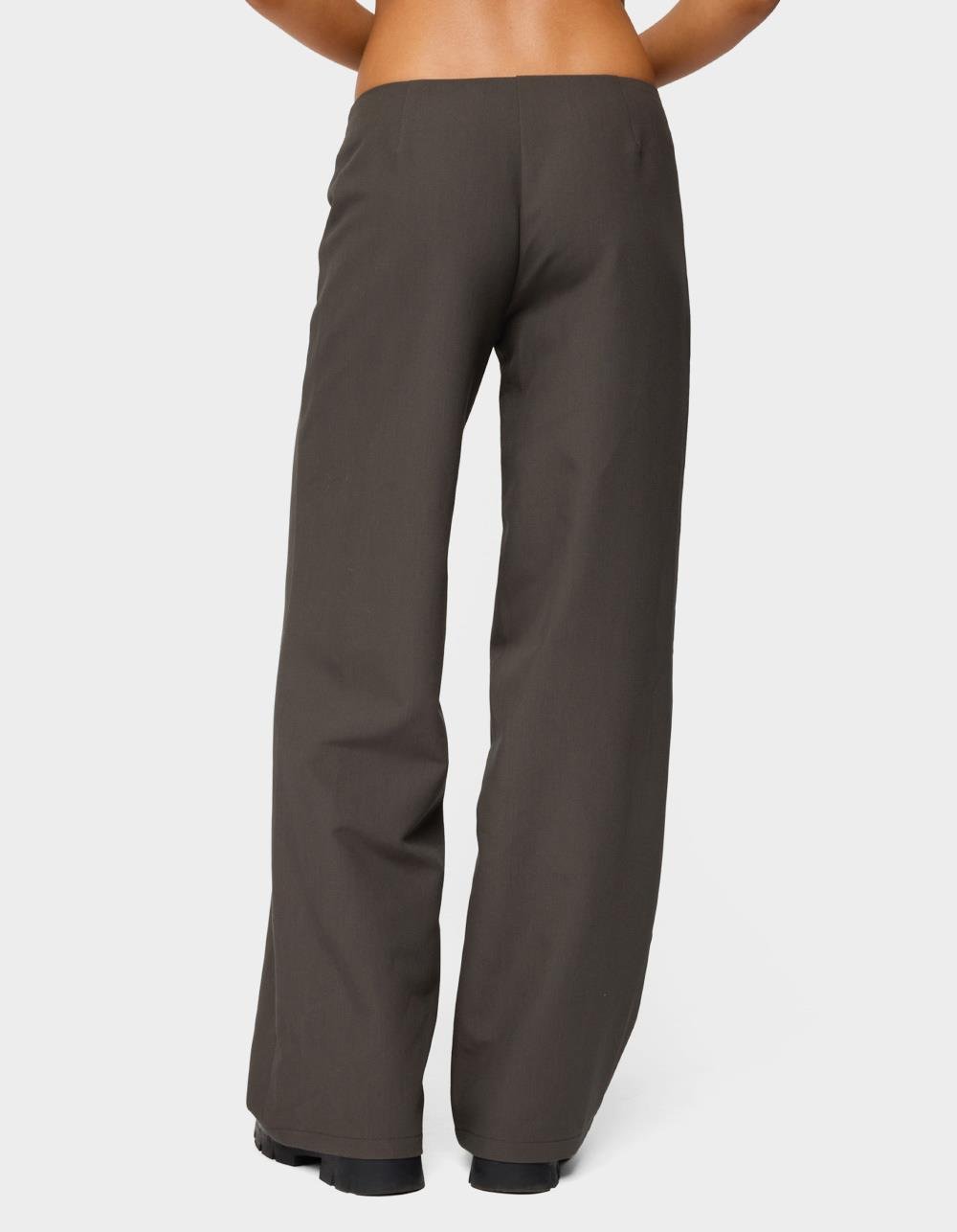 EDIKTED Raphael Tie Belt Pants - GRAY