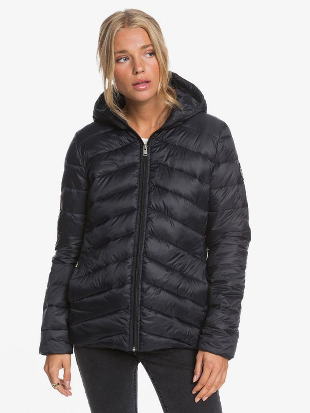ROXY Coast Road Womens Hooded Jacket - BLACK | Tillys