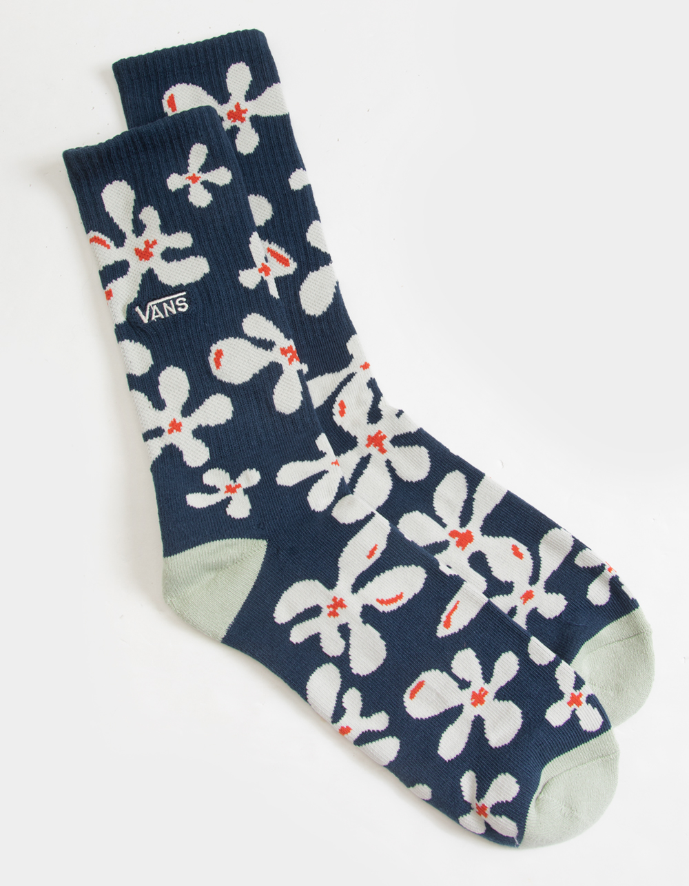 VANS Surf Floral Womens Crew Socks BLUE Tillys