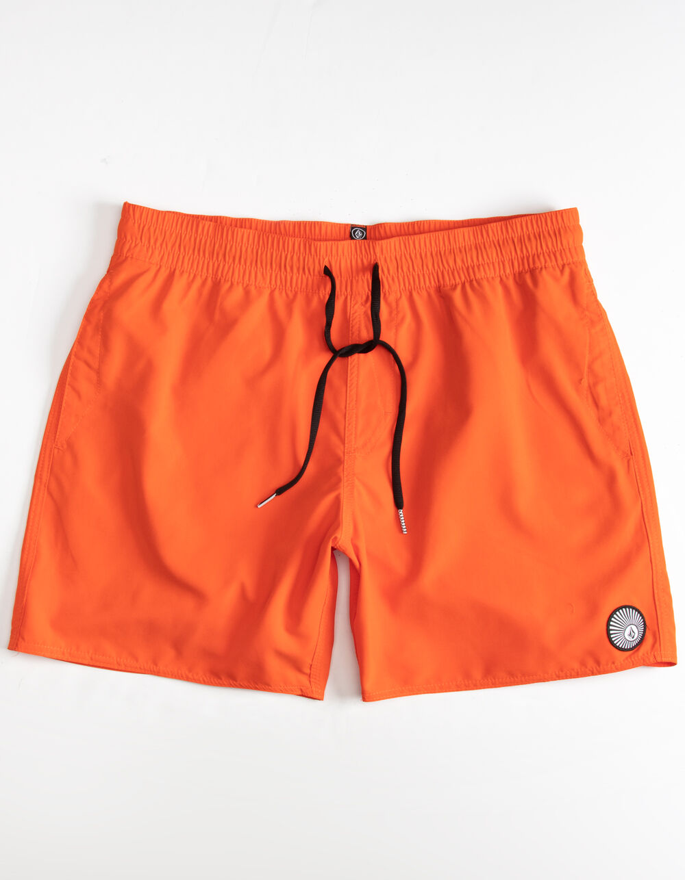VOLCOM Lido Solid Mens Red Volley Shorts image number 0