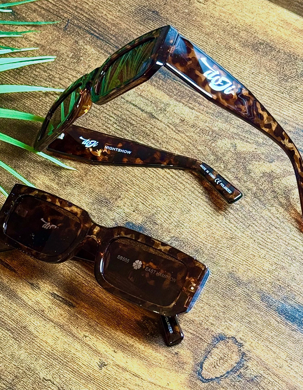 DOJI SHADES East Hampton Nightshow Polarized Sunglasses - TORTOISE