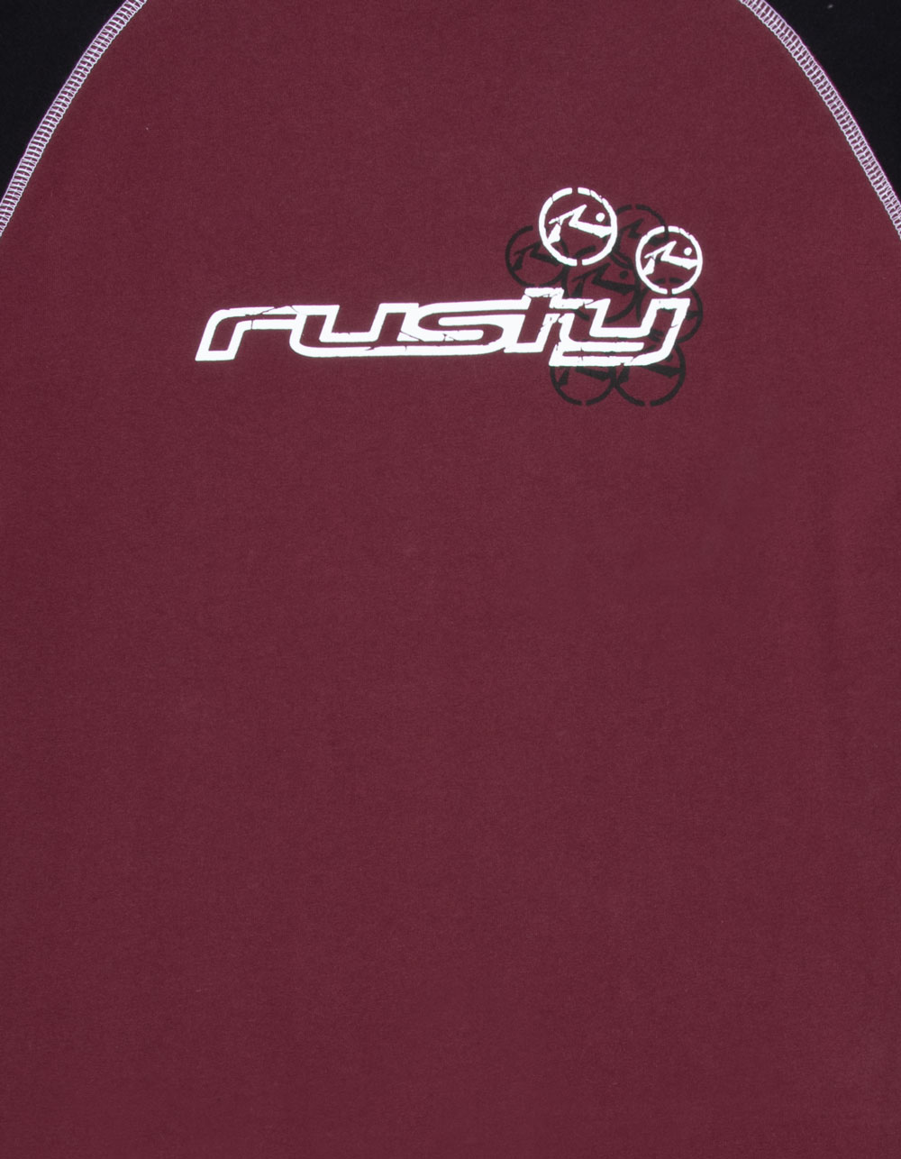 RUSTY Omac Mens Tee - BURGUNDY