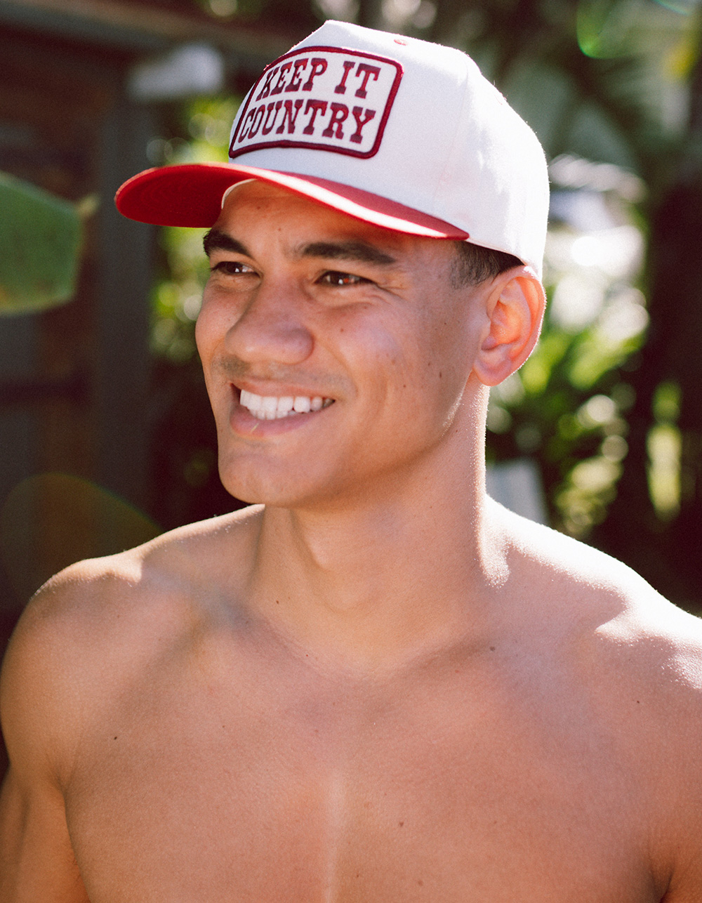 SEAGER Keep It Country Snapback Hat - RED COMBO