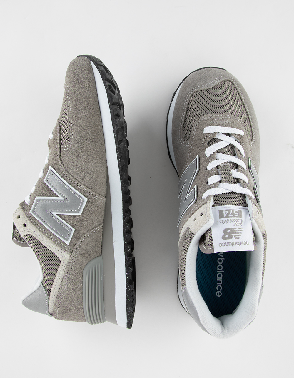 NEW BALANCE 574 Womens Shoes - GRAY/WHITE | Tillys