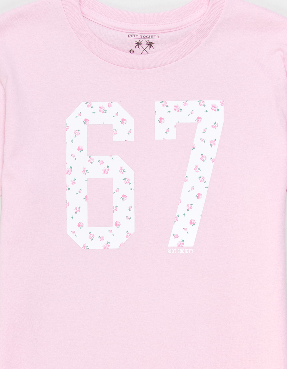 RIOT SOCIETY Ditsy 67 Girls Tee - PINK