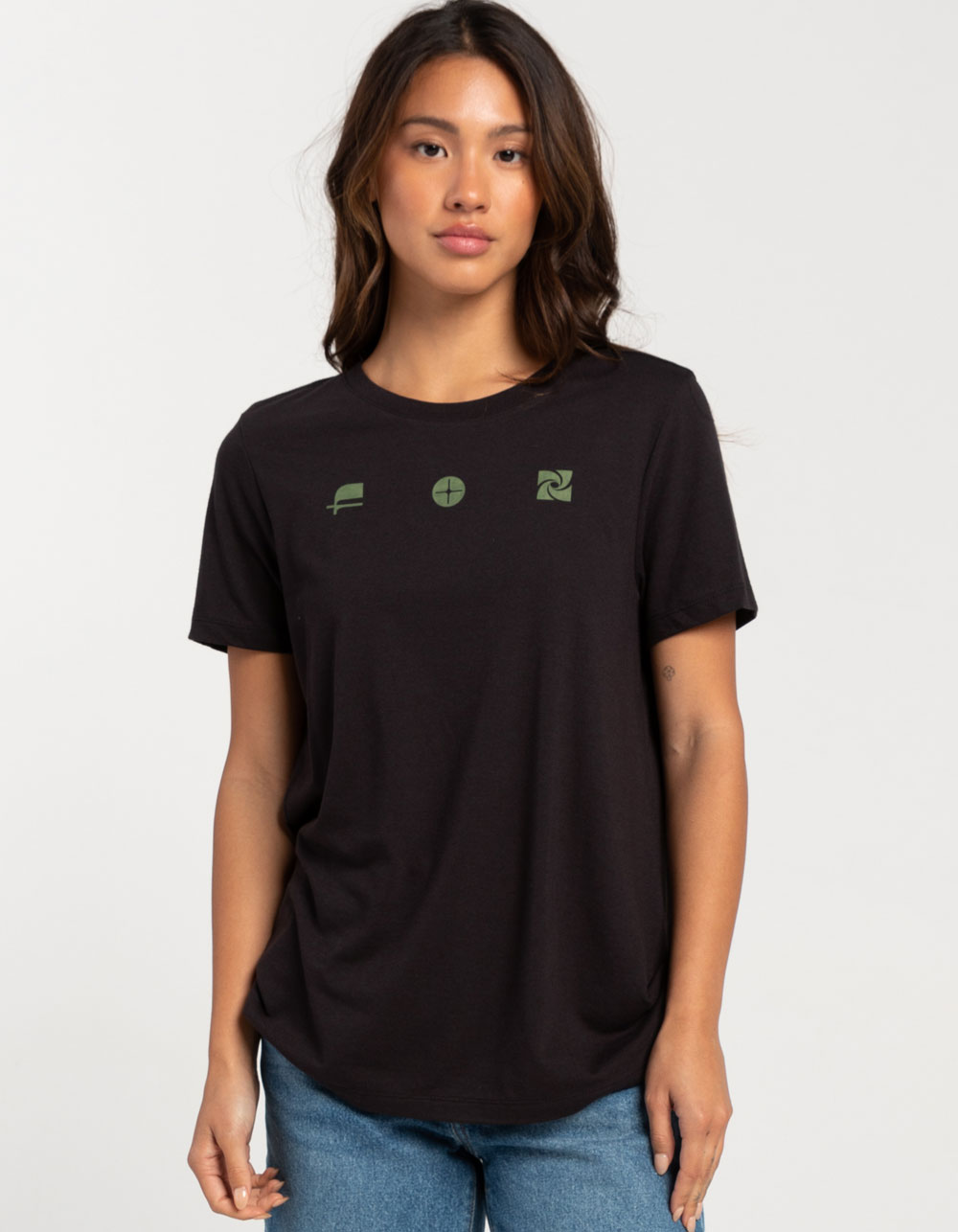 FOX Sensory Womens Boyfriend Tee - BLACK