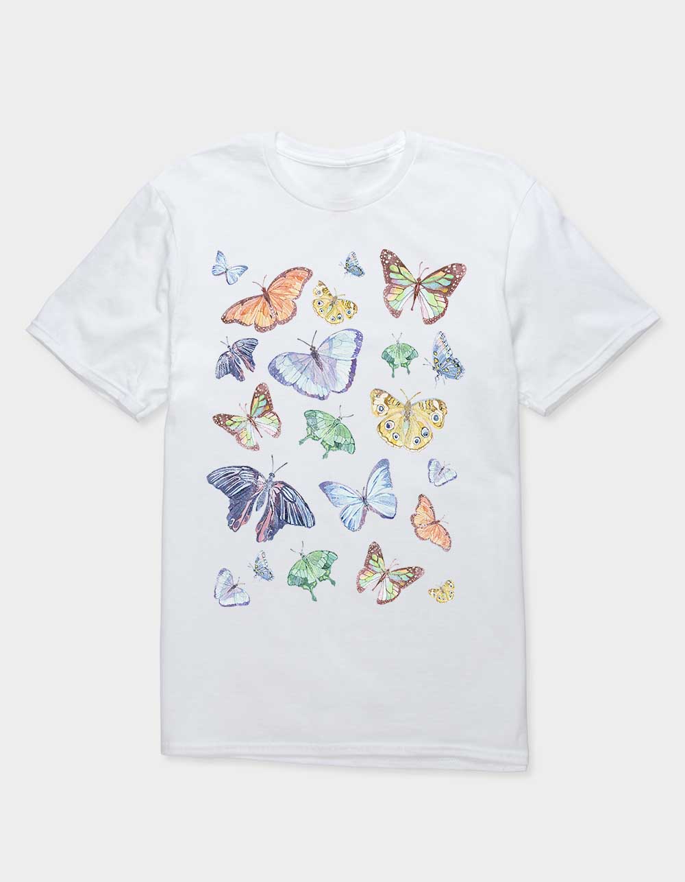 BUTTERFLY Multiple Collage Unisex Tee - WHITE