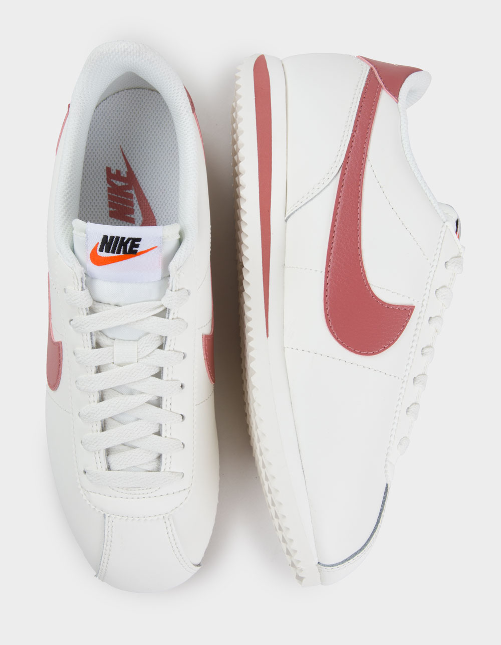 NIKE Cortez Womens Shoes - WHITE/RUST