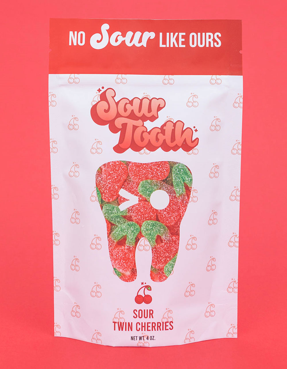 SOUR TOOTH Sour Twin Cherries Candy CHERRY Tillys