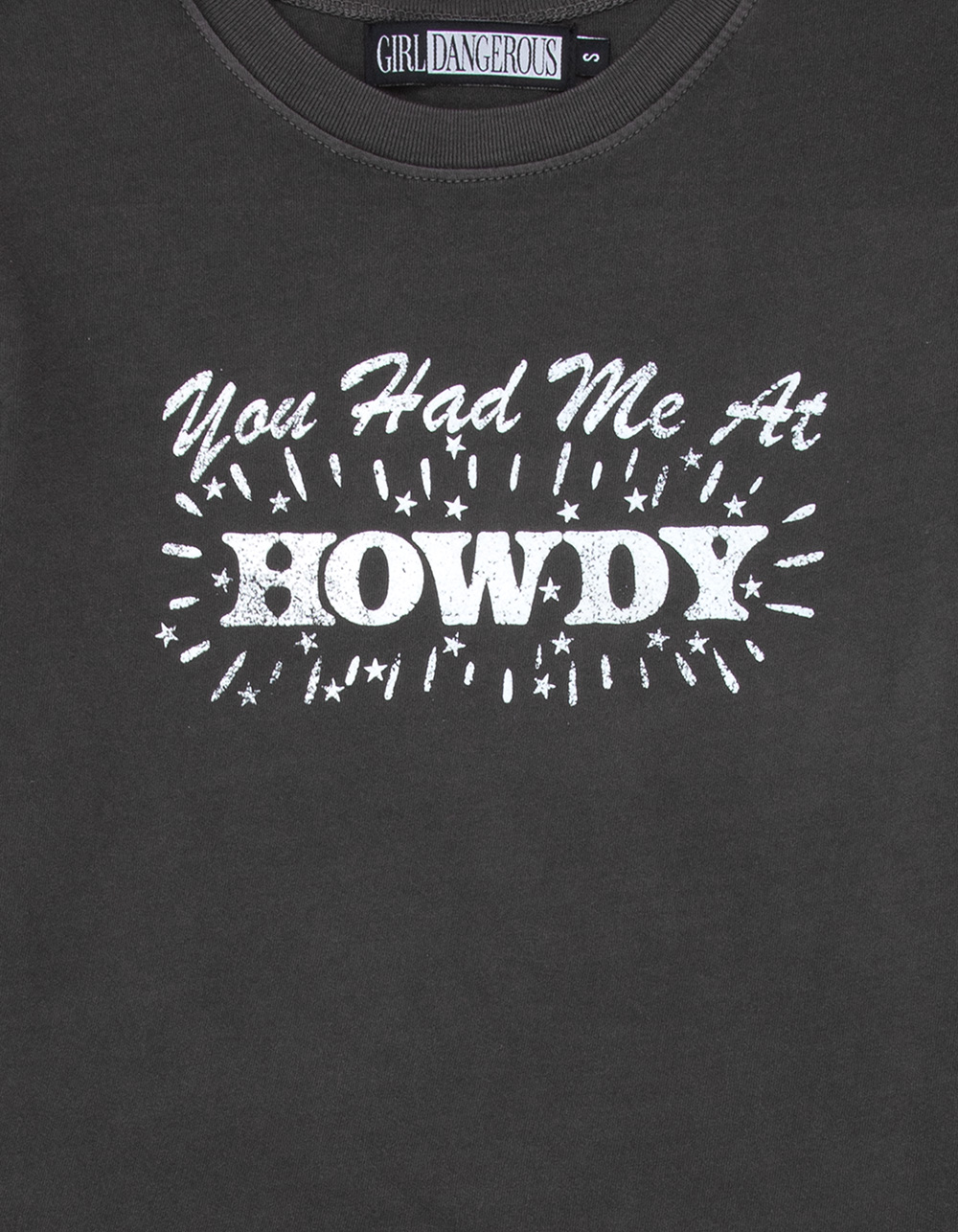 GIRL DANGEROUS Howdy Girls Tee - OFF-BLACK