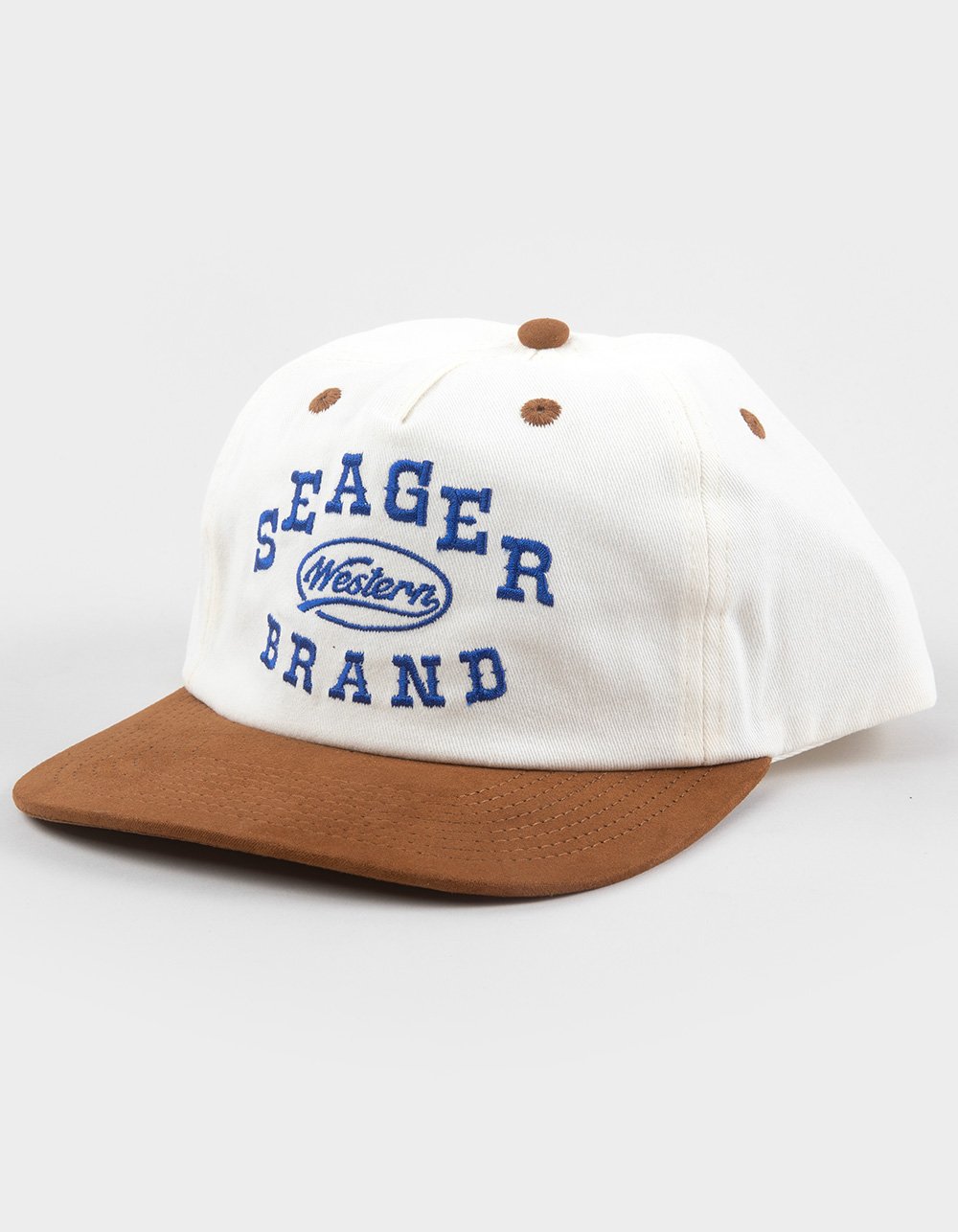 SEAGER Saloon Snapback Hat - Cream Combo