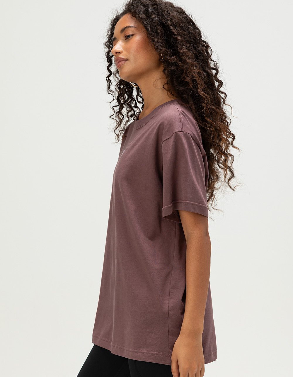 NIKE Sportswear Womens Oversized Tee - CHESTNUT