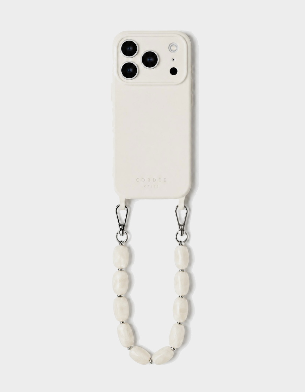 CORDEE CASES Aurelia iPhone 15 Pro Chain Set - ANTIQUE WHITE