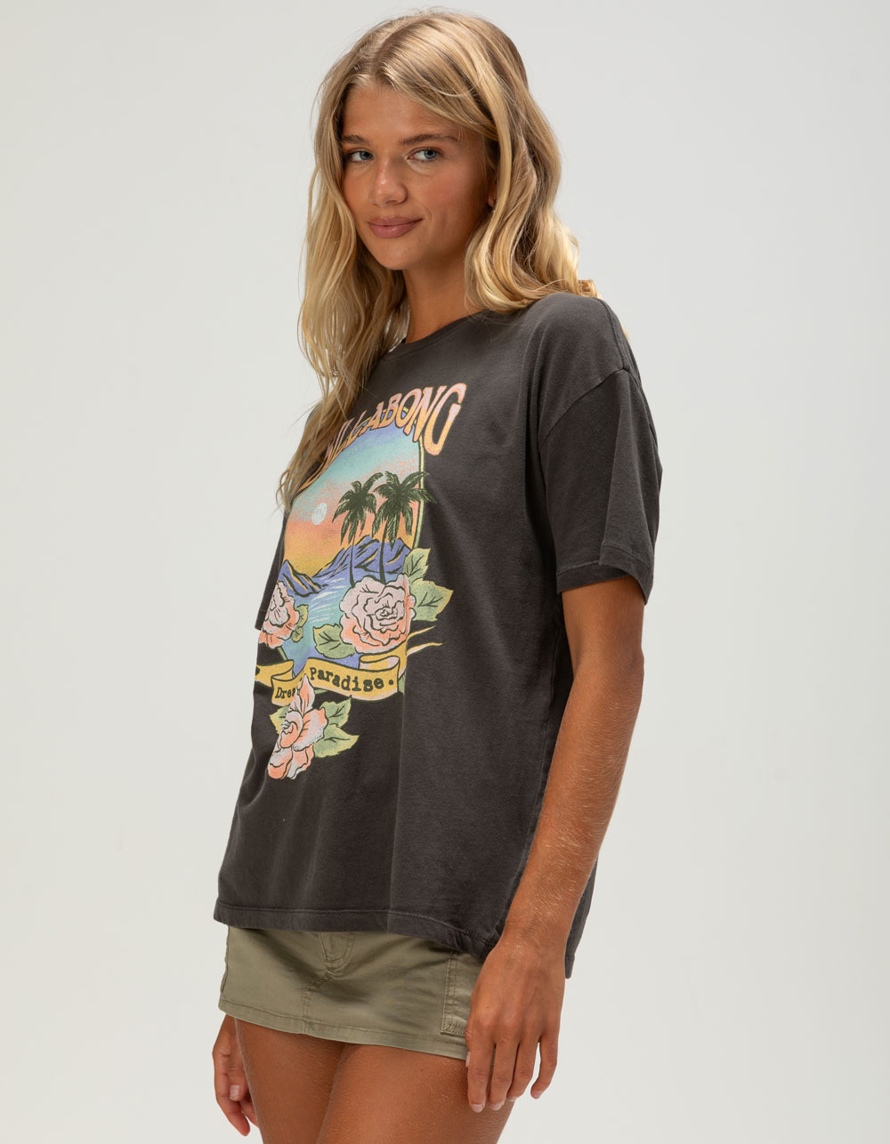BILLABONG Dreamy Memories Womens Tee - BLACK