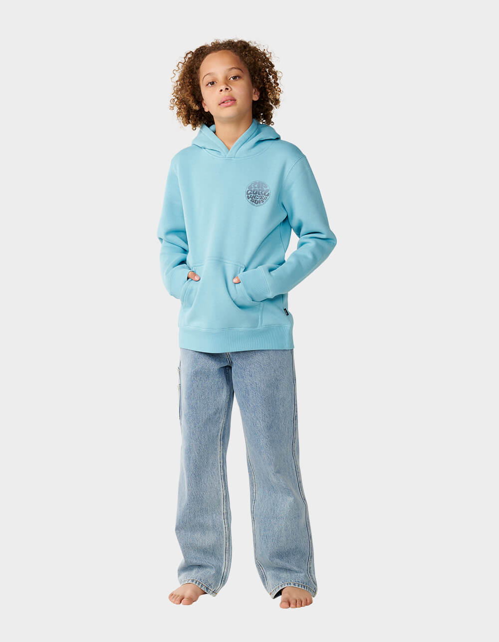 RIP CURL Wetsuit Icon Boys Hoodie - OCEAN