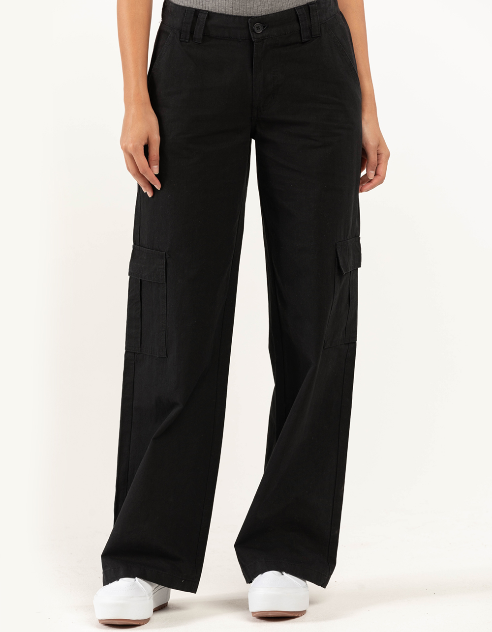 RSQ Womens Low Rise Cargo Pants BLACK Tillys