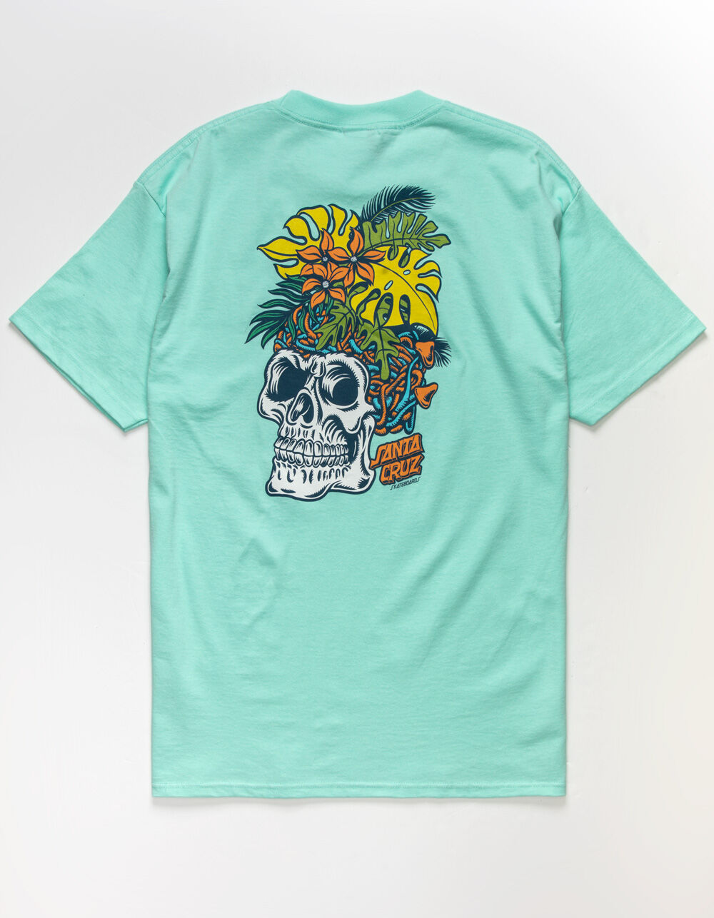 SANTA CRUZ Tropic Skull Mens T-Shirt - MINT | Tillys