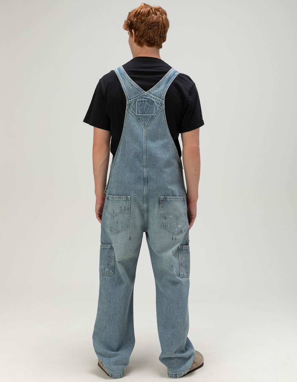 LEVI'S Mens Loose Overalls - Diving Ducks DIRTY DENIM