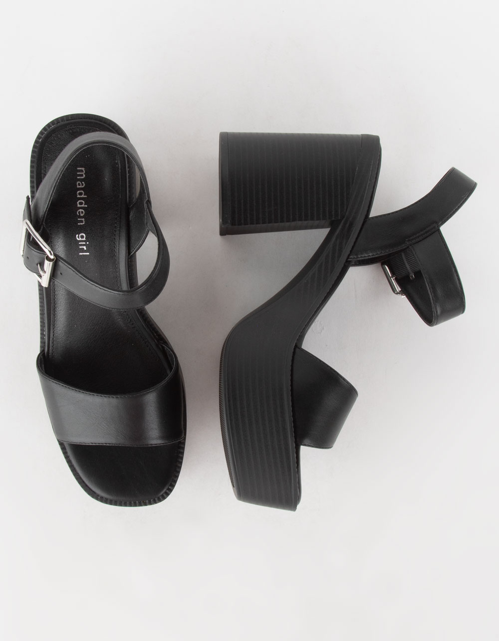 MADDEN GIRL Grandview Wood Womens Platform Heels BLACK Tillys