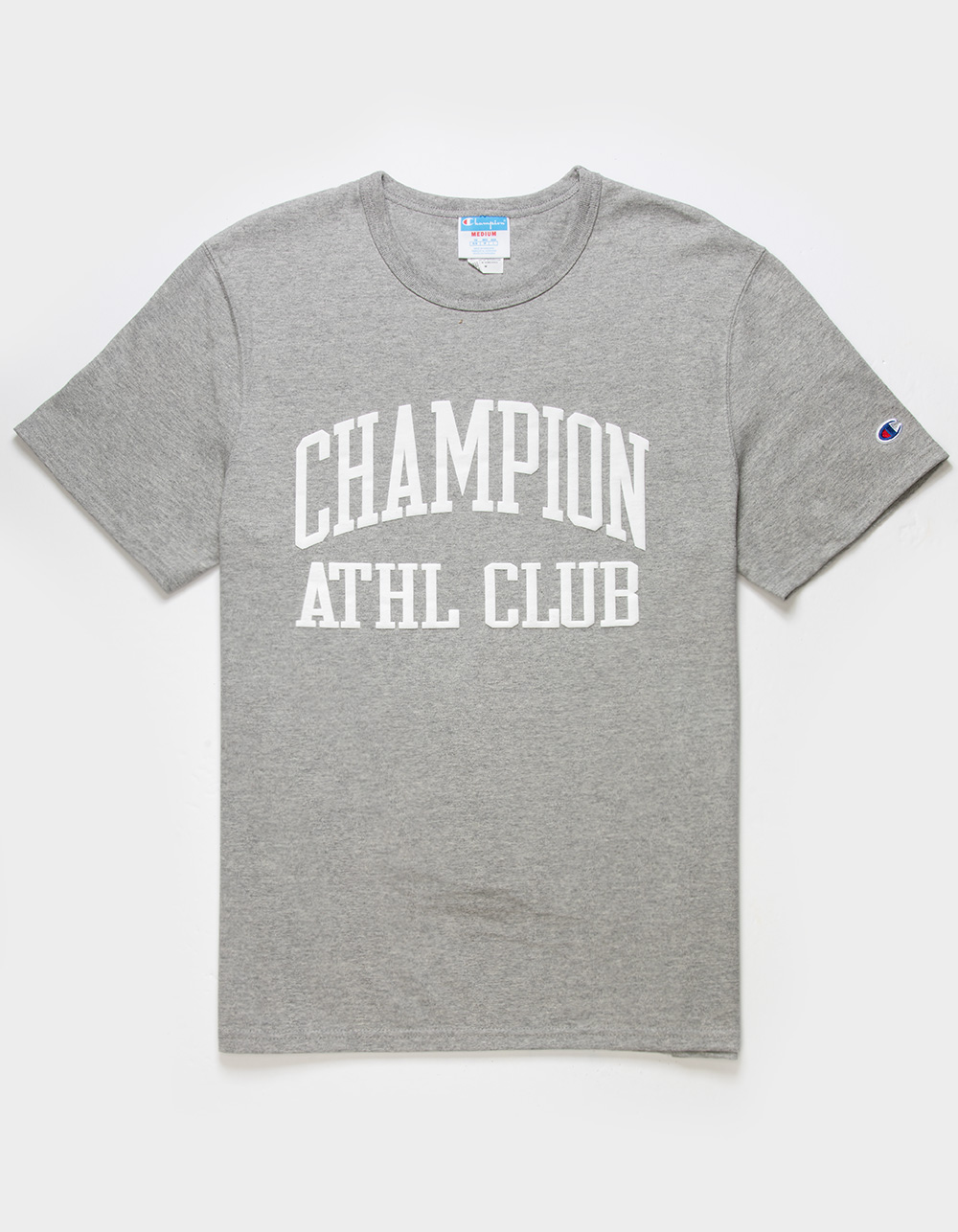 CHAMPION Athletic Club Mens Tee - HEATHER GRAY