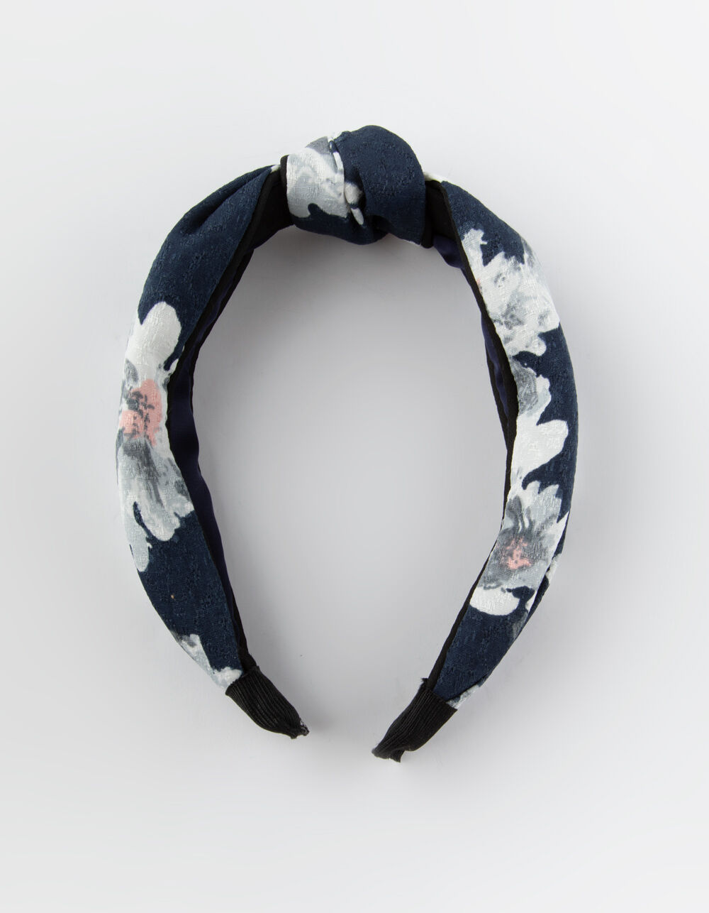 FULL TILT Floral Top Knot Black Headband BLACK Tillys