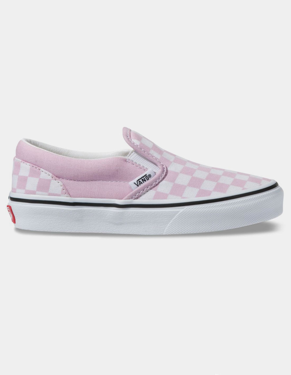 VANS Checkerboard Classic Slip-On Lilac Snow & True White Girls Shoes ...