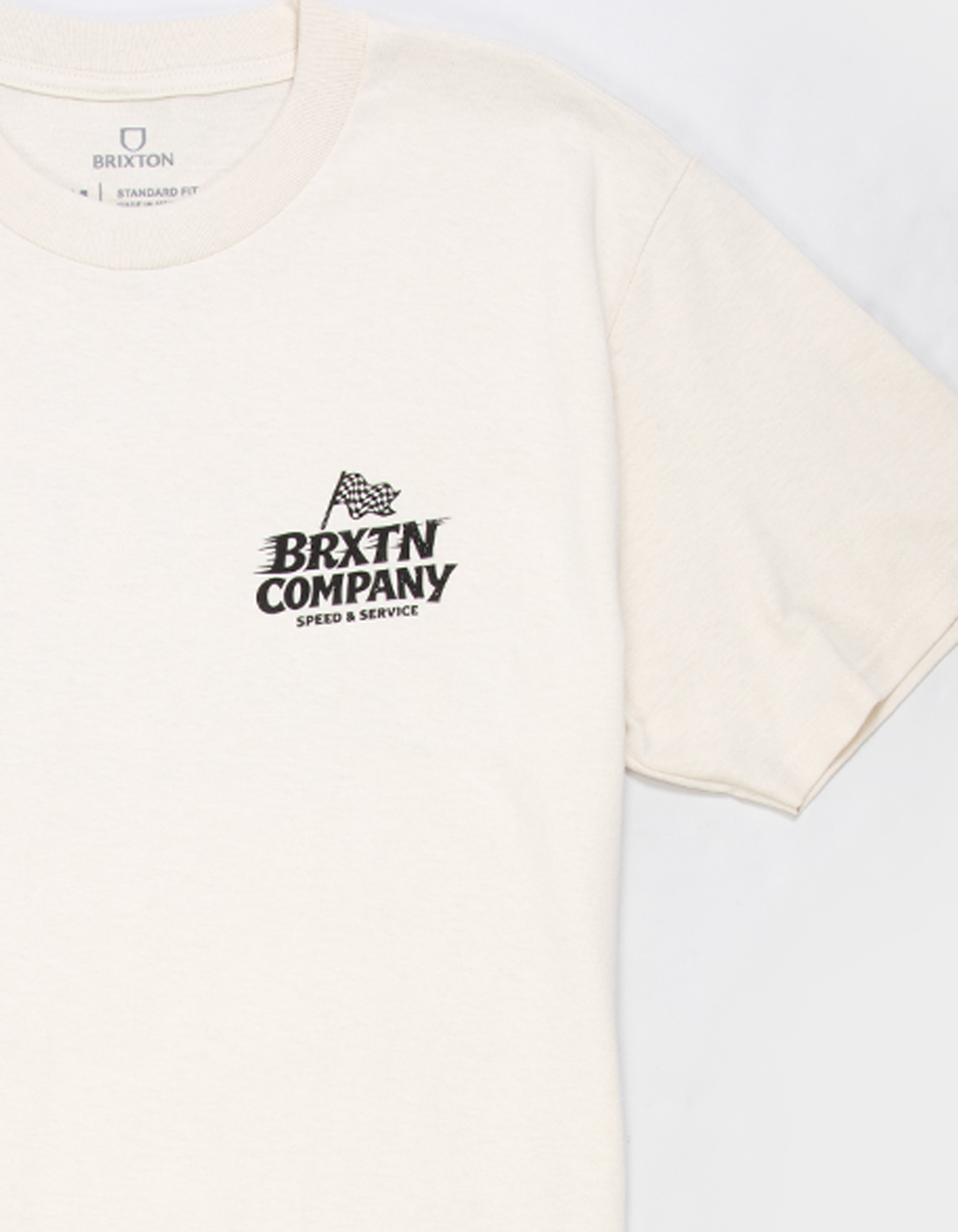 BRIXTON Lyndon Mens Tee - CREAM
