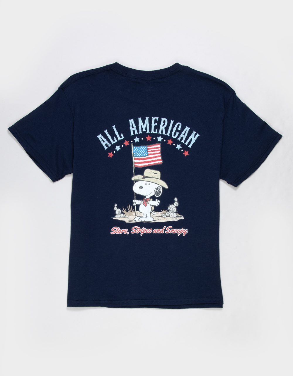 PEANUTS All American Snoopy Unisex Kids Tee - NAVY