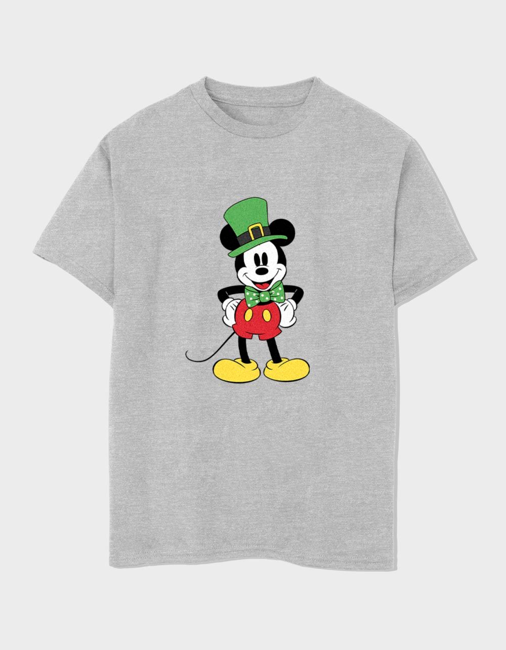 DISNEY Dublin Mickey Mouse Unisex Kids Tee - HEATHER GRAY