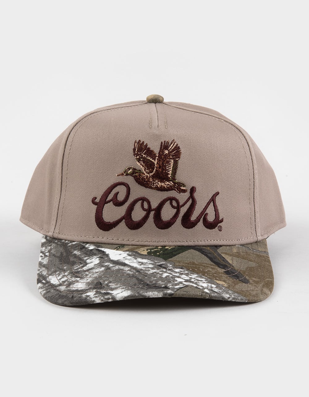 AMERICAN NEEDLE Coors Snapback Hat - CAMO KHAKI