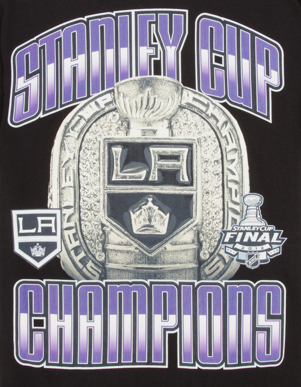 MITCHELL & NESS NHL Los Angeles Kings 2012 Champs Mens Tee - BLACK