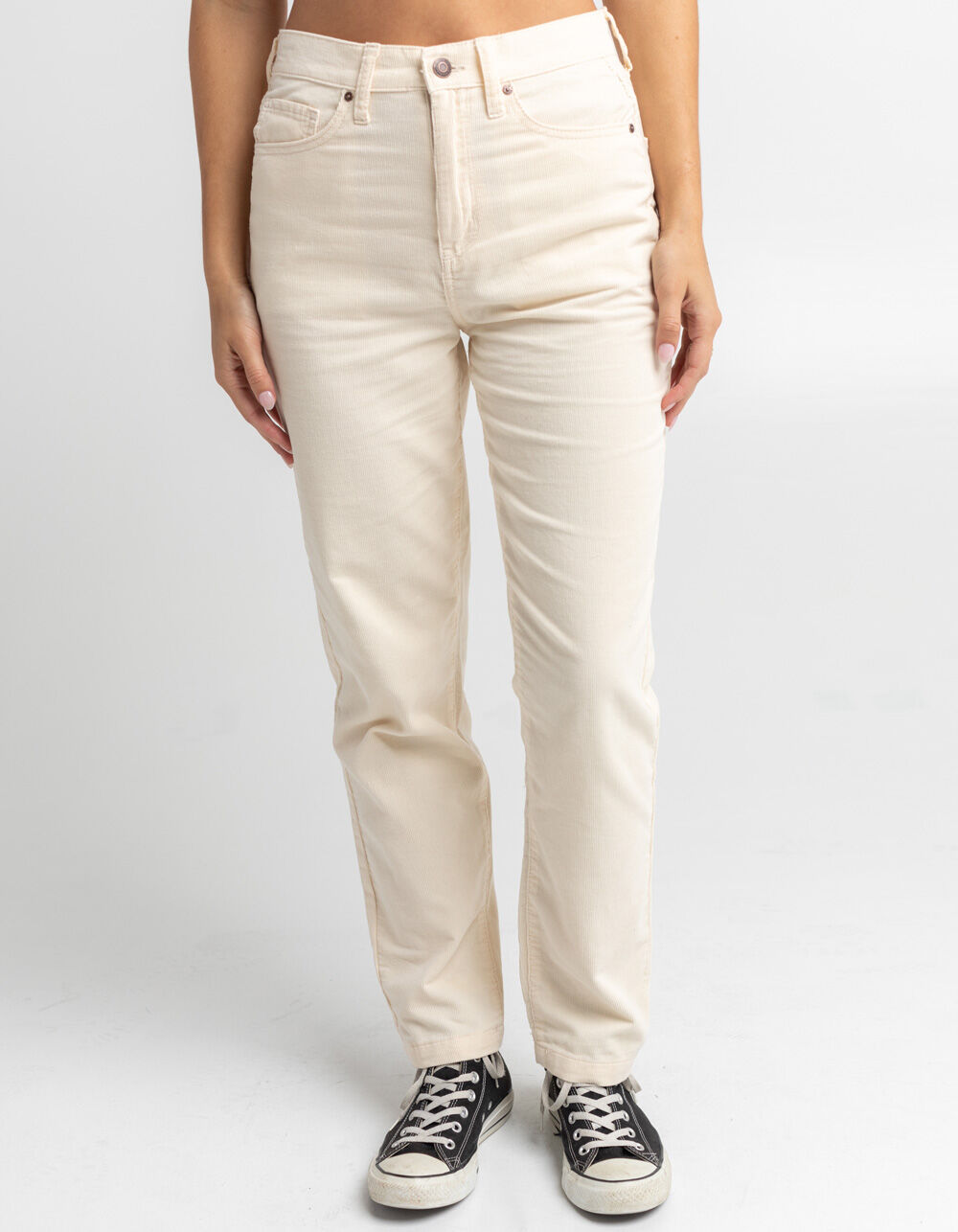 RSQ 90s Womens Corduroy Pants - ECRU
