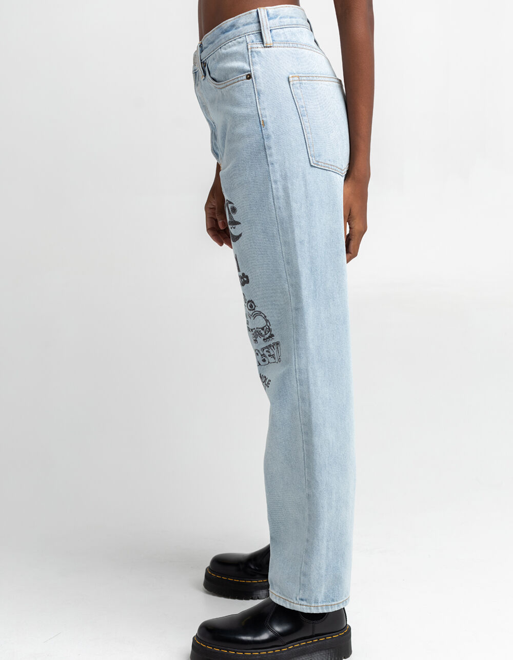 OBEY Sophie Womens Jeans LIGHT INDIGO Tillys