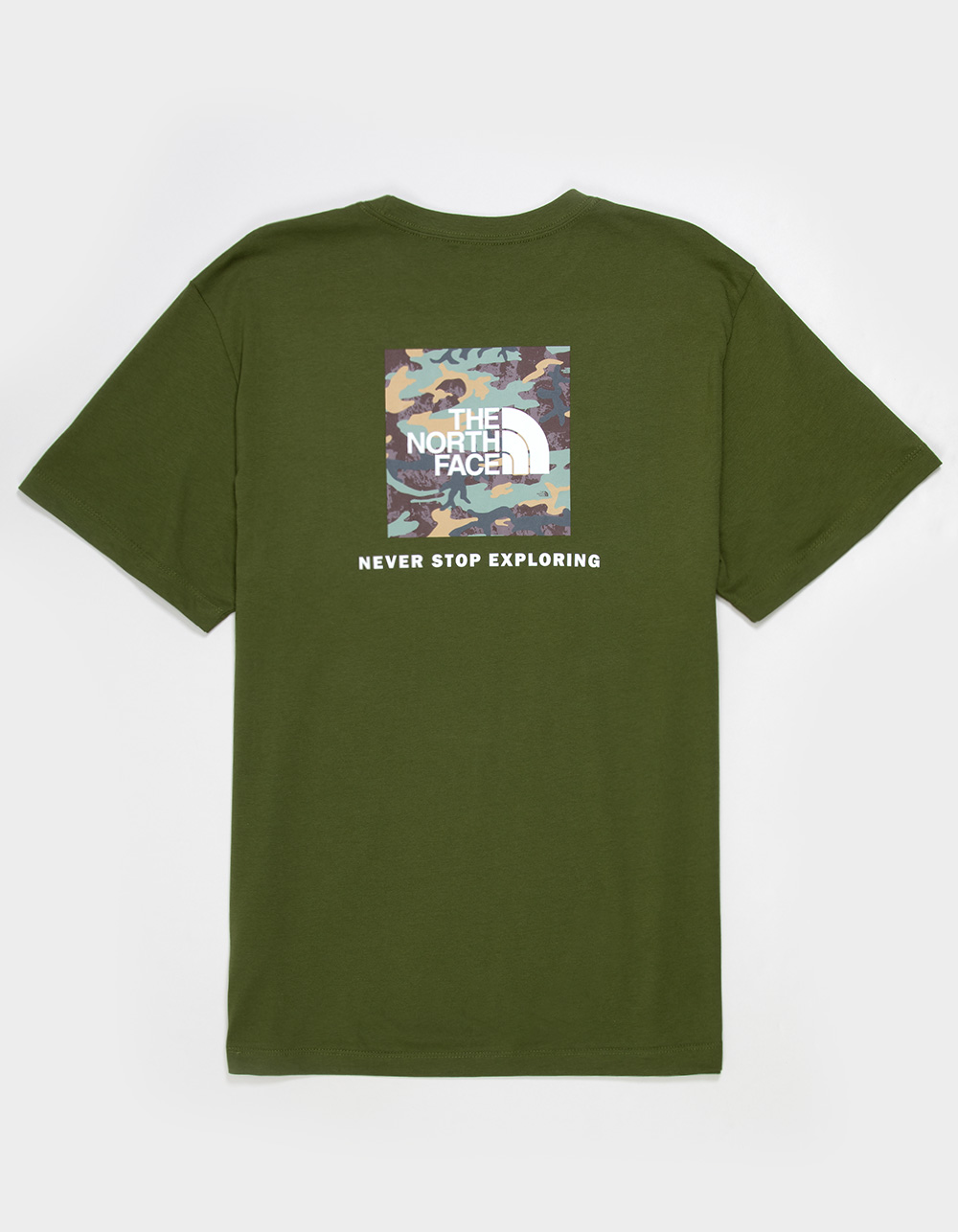 THE NORTH FACE Evo Box Camo Mens Tee - OLIVE