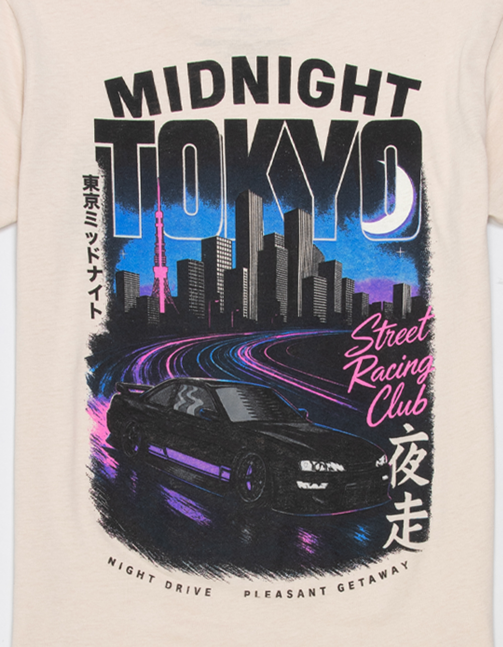PLEASANT GETAWAY Midnight Tokyo Boys Tee - SAND