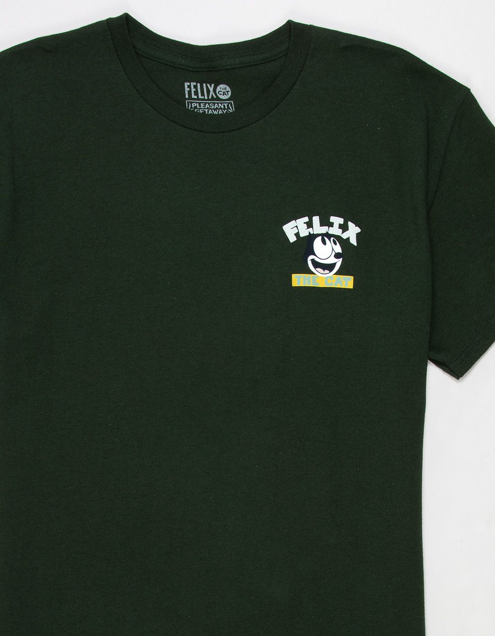 PLEASANT GETAWAY Felix The Cat Mens Tee - FOREST