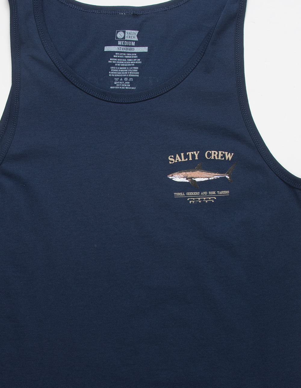 SALTY CREW Bruce Mens Tank Top NAVY Tillys