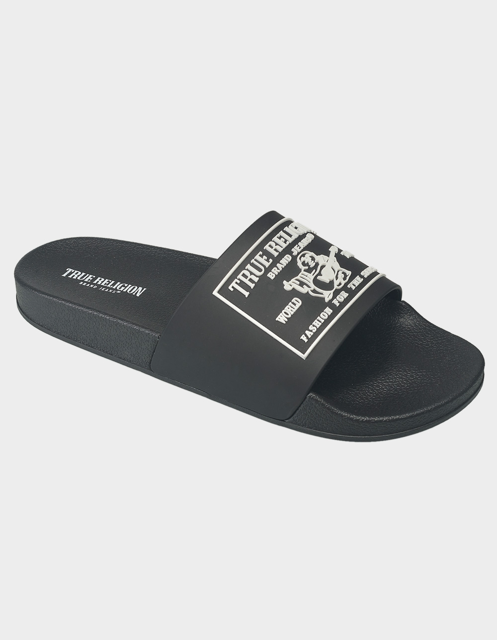 TRUE RELIGION Kendrick Logo Mens Slide - BLACK