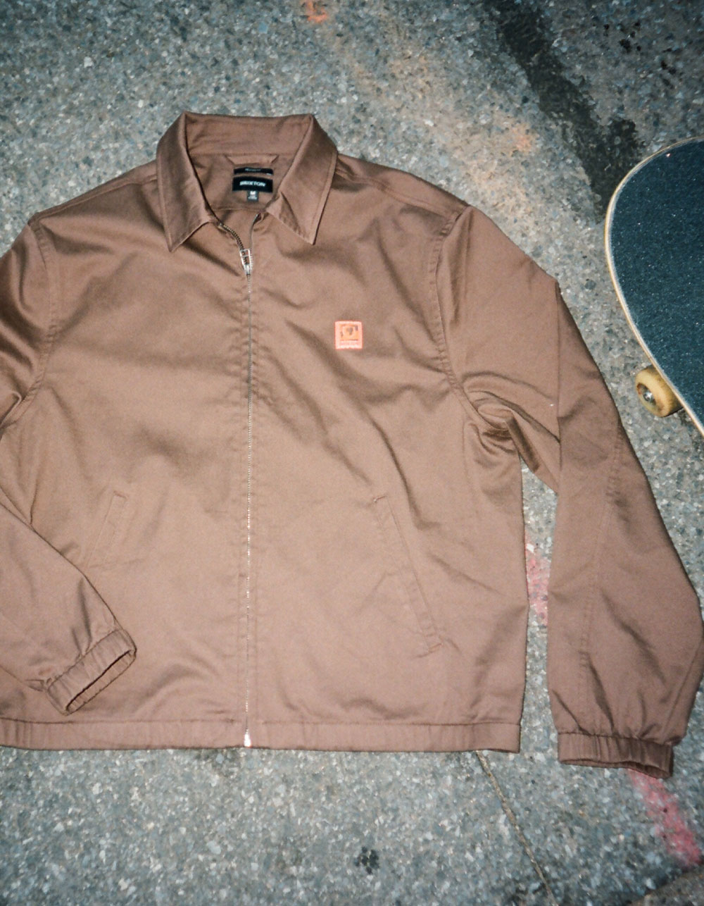BRIXTON Union Relaxed Harrington Mens Jacket - BROWN