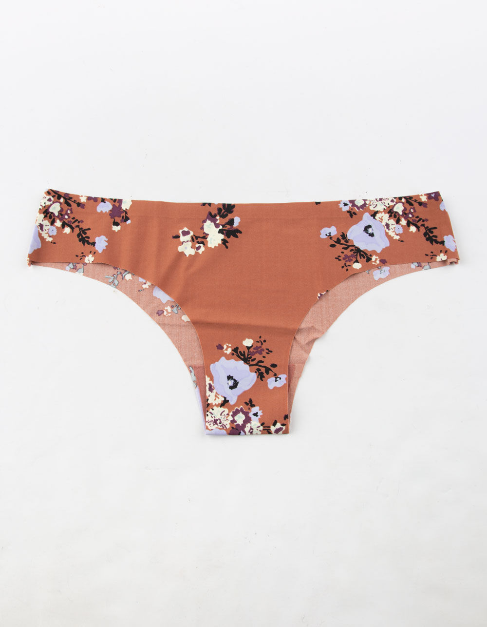 FULL TILT Scattered Floral Laser Cut Cheeky Panties RUST Tillys