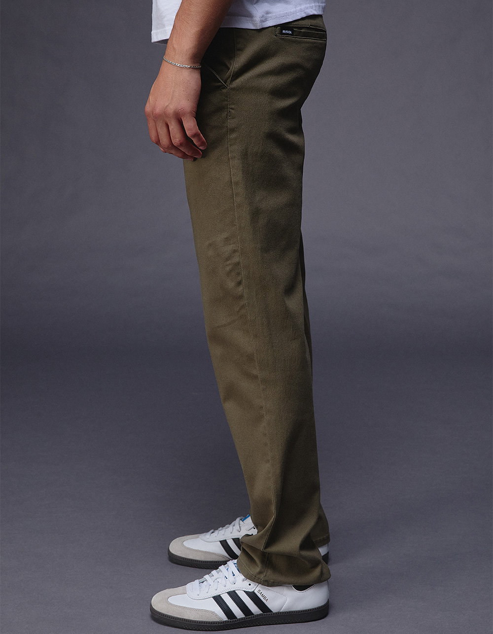RSQ Mens Slim Straight Chino Pants ARMY Tillys