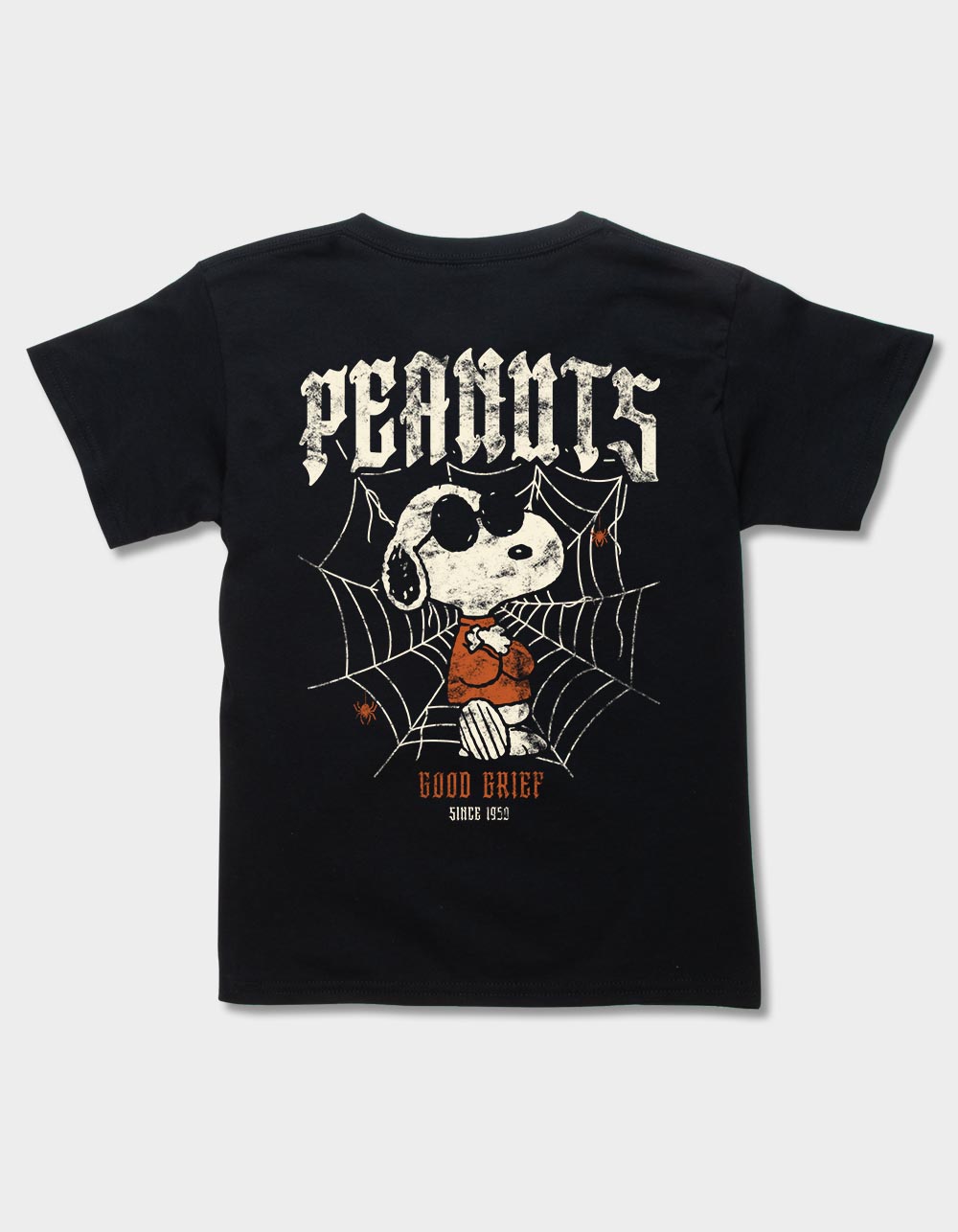 PEANUTS Joe Cool Web Boys Tee - BLACK