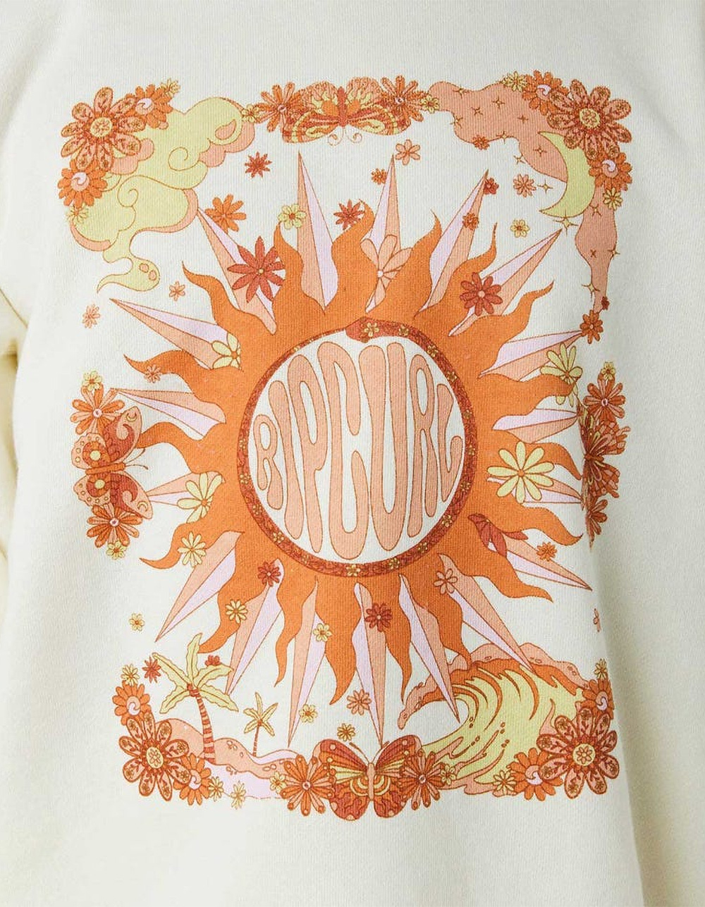 RIP CURL Sun Catcher Girls Crewneck Sweatshirt CREAM Tillys