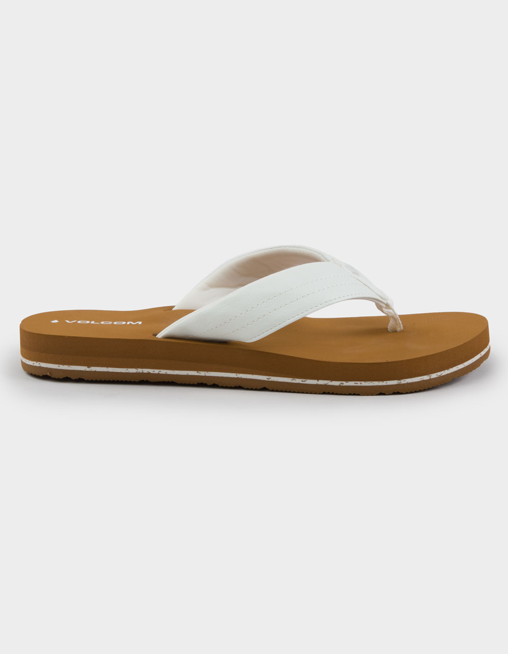 VOLCOM Boyfriend Womens Thong Flip Flops - WHITE